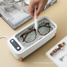 400ml Mini Digital UV-C  Portable Household Ultrasonic Cleaner Machine For Sterilizing Beauty Tools Jewelry Glasses